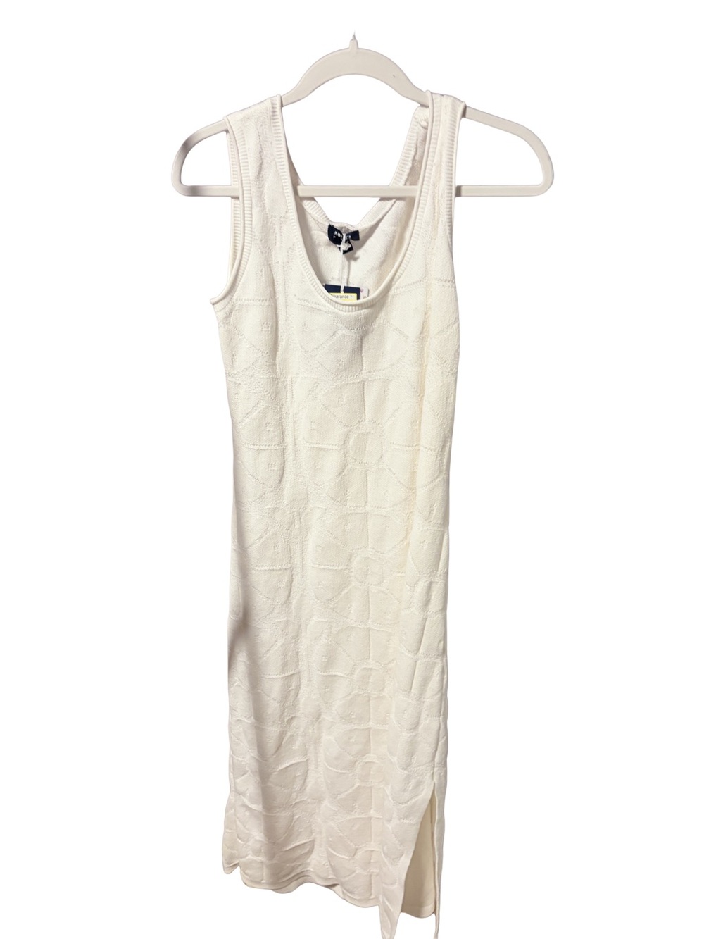 NWT READ NOTE Medium Roller Rabbit x Target Cream Textured Scoop-Neck Midi Dress